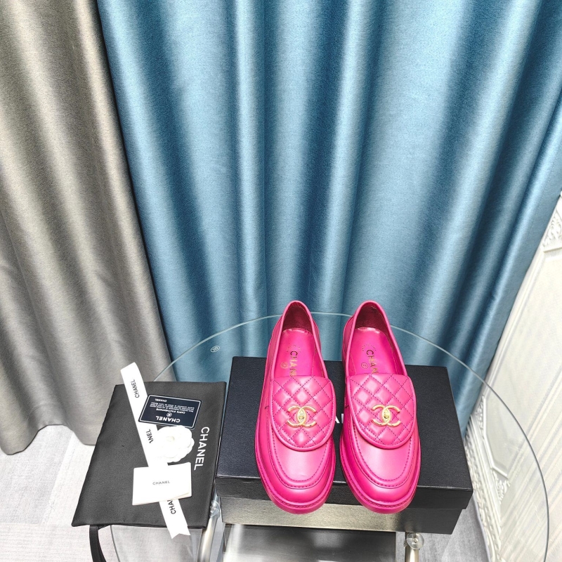 Ch*el leather shoes